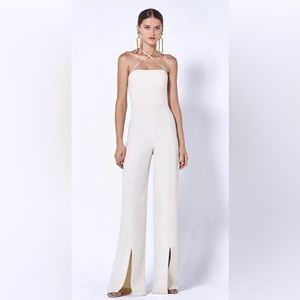 Alexis White Pant Halter Romper